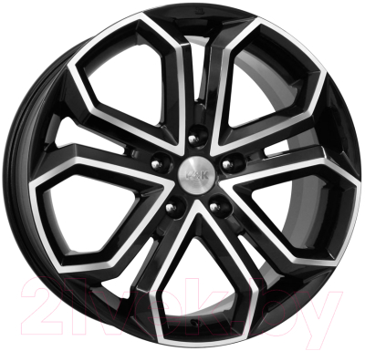 Литой диск K&K Пандора (КС466) 19x8.5" 5x114.3мм DIA 60.1мм ET 35мм (Алмаз черный) — фото 3