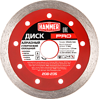 

Отрезной диск алмазный Hammer, Pro 206-235