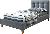 Односпальная кровать Signal Texas 90x200 (серый/дуб) - 
