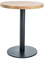 Обеденный стол Signal Puro II 80 (дуб натуральный/черный) - 