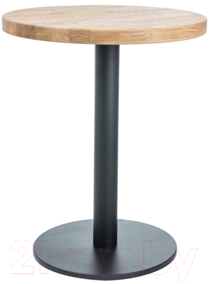 Обеденный стол Signal Puro II 80 (дуб натуральный/черный)