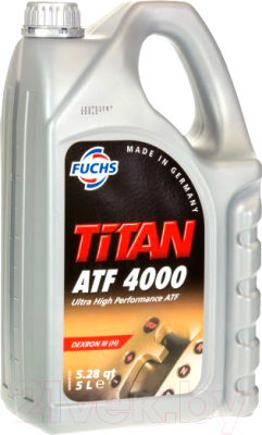Трансмиссионное масло Fuchs Titan ATF 4000 Dexron III H / 601427084 (5л, красный)