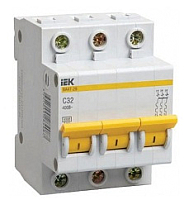 Выключатель автоматический IEK ВА 47-29 16А 3P 4.5кА D / MVA20-3-016-D - 