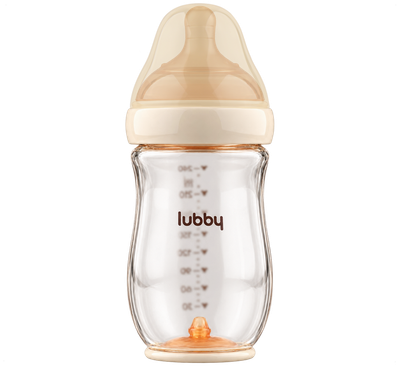 Бутылочка для кормления Lubby С широким горлышком / 36219/12 (240мл) - 