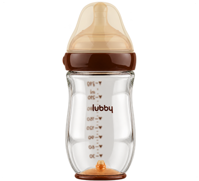 Бутылочка для кормления Lubby С широким горлышком / 36163/12 (240мл) - 