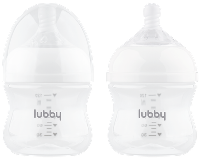 Набор бутылочек для кормления Lubby Бионика 35455/6 (2шт,120мл) - 