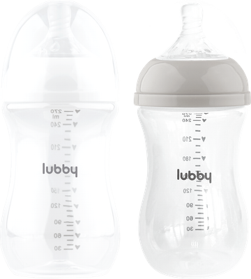 Набор бутылочек для кормления Lubby Бионика 35874/6 (2шт, 270мл) - 