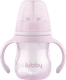Поильник Lubby Непроливайка с трубочкой 35316/12 (180мл, розовый) -
