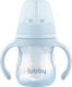 Поильник Lubby Непроливайка с трубочкой 35315/12 (180мл, голубой) -