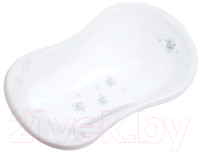 Ванночка детская Maltex Мишка / 2107 (белый)