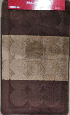 Набор ковриков для ванной и туалета Maximus Edremit 2518 (60x100/50x60, коричневый)