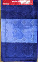 Набор ковриков для ванной и туалета Maximus Edremit 2582 (60x100/50x60, темно-синий) - 