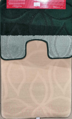 Набор ковриков для ванной и туалета Maximus Erdek 2536 (50x80/40x50, зеленый)