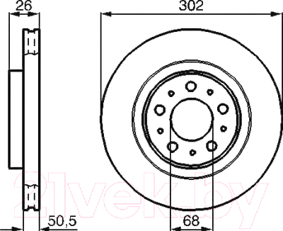 

Тормозной диск Bosch, 0986478454
