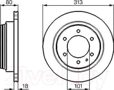 

Тормозной диск Bosch, 0986478496