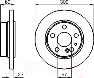 

Тормозной диск Bosch, 0986478566