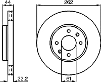 Тормозной диск Bosch 0986478598