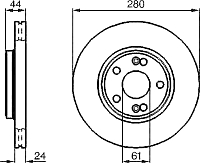 Тормозной диск Bosch 0986478734 - 