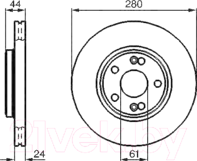 Тормозной диск Bosch 0986478734