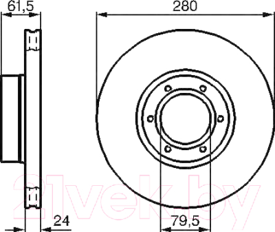 

Тормозной диск Bosch, 0986478745