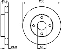 Тормозной диск Bosch 0986478787