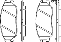Тормозные колодки Bosch 0986494347