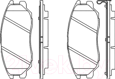 

Тормозные колодки Bosch, 0986494347