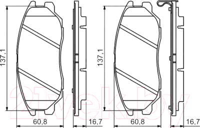 Изображение товара Тормозные колодки Bosch 0986494347