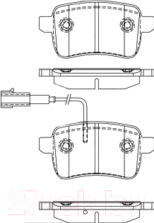 

Тормозные колодки Bosch, 0986495305