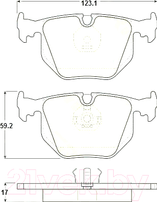 

Тормозные колодки TRW, GDB1119