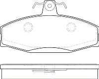 

Тормозные колодки, GDB1280