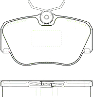 

Тормозные колодки, GDB817