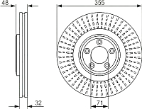 Тормозной диск Bosch 0986479754 - 