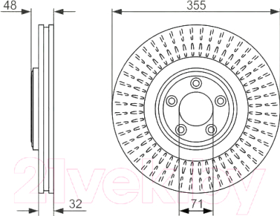 

Тормозной диск Bosch, 0986479754