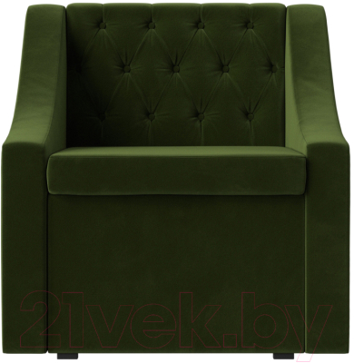 Кресло мягкое Mebelico Мерлин / 100463 (микровельвет, зеленый)