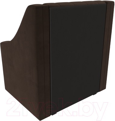 Кресло мягкое Mebelico Мерлин / 100464 (микровельвет, коричневый)