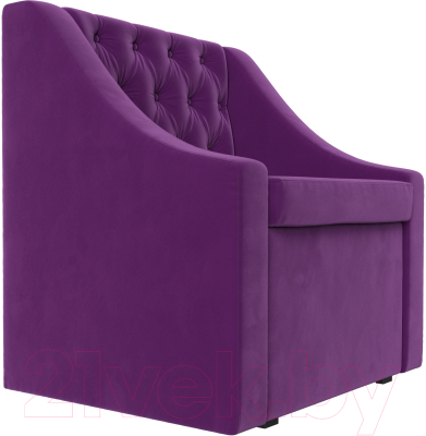 Кресло мягкое Mebelico Мерлин / 100465 (микровельвет, фиолетовый)