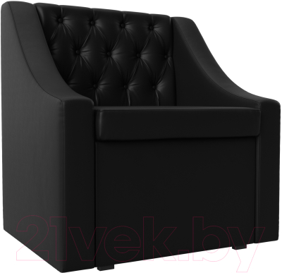 Кресло мягкое Mebelico Мерлин / 100473 (экокожа, черный)