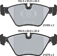 Тормозные колодки Textar 2318302 - 