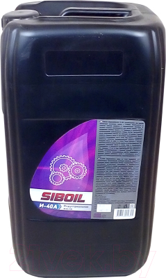 Индустриальное масло SibOil Веретенное И-40А / 6009 (10л)