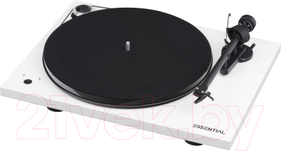 Проигрыватель виниловых пластинок Pro-Ject Essential III White OM10 MDF-High-Gloss-Platter