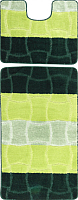 Набор ковриков для ванной и туалета Maximus Sariyer 2536 (50x80/40x50, зеленый) - 