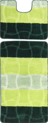 Набор ковриков для ванной и туалета Maximus Sariyer 2536 (50x80/40x50, зеленый)