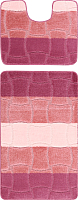 Набор ковриков для ванной и туалета Maximus Sariyer 2580 (50x80/40x50, пыльная роза) - 