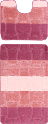 Набор ковриков для ванной и туалета Maximus Sariyer 2580 (50x80/40x50, пыльная роза)