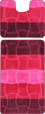 Набор ковриков для ванной и туалета Maximus Sariyer 2576 (60x100/50x60, баклажановый)