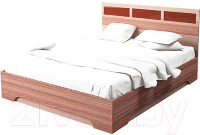 Двуспальная кровать SV-мебель Спальня Эдем 2 160x200 (ясень шимо темный/ясень шимо светлый)