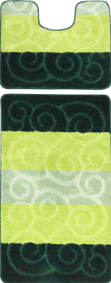 Набор ковриков для ванной и туалета Maximus Sile 2536 (50x80/40x50, зеленый)