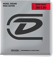 Струны для бас-гитары Dunlop Manufacturing DBSBN30130 BASS-NKL SB MD 30-130