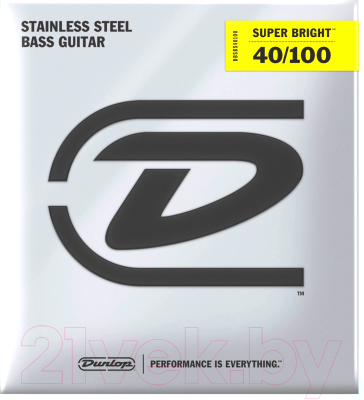 

Струны для бас-гитары Dunlop Manufacturing, DBSBS40100 BASS-SS SB LT 40-100